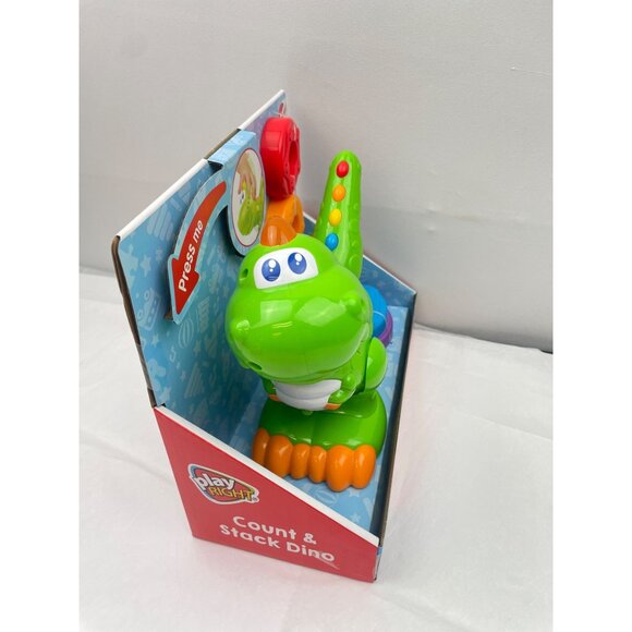 PLAY RIGHT 6-PCS Count & Stack Dino 12M+ - Picture 5 of 16
